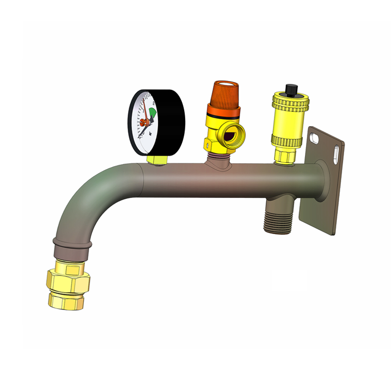 Kit de support de vase d'expansion courb&eacute; (acier D32)
